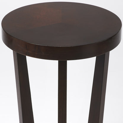 24" Merlot Three Leg Round End Table