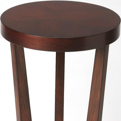 24" Cherry Manufactured Wood Round End Table