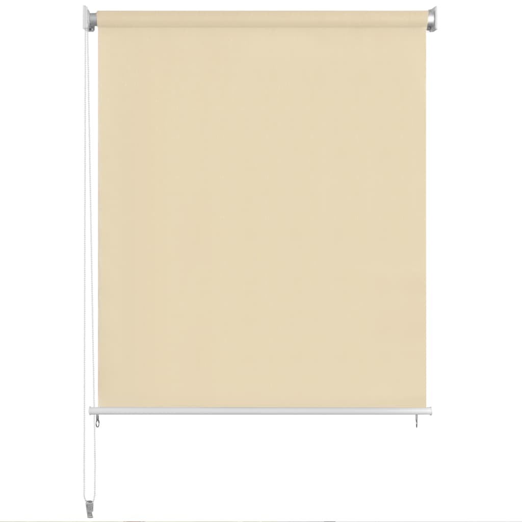 Outdoor Roller Blind Cream 31.5"x90.6" HDPE