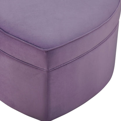 32" Purple Velvet Specialty Storage