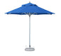 10' Blue Polyester Round Market Patio Umbrella