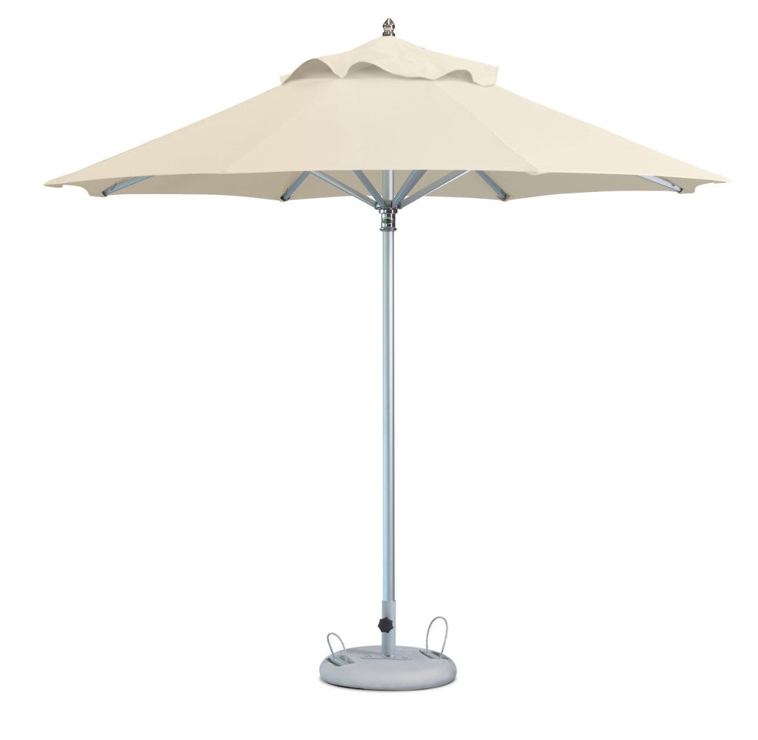 13' Ecru Polyester Round Market Patio Umbrella