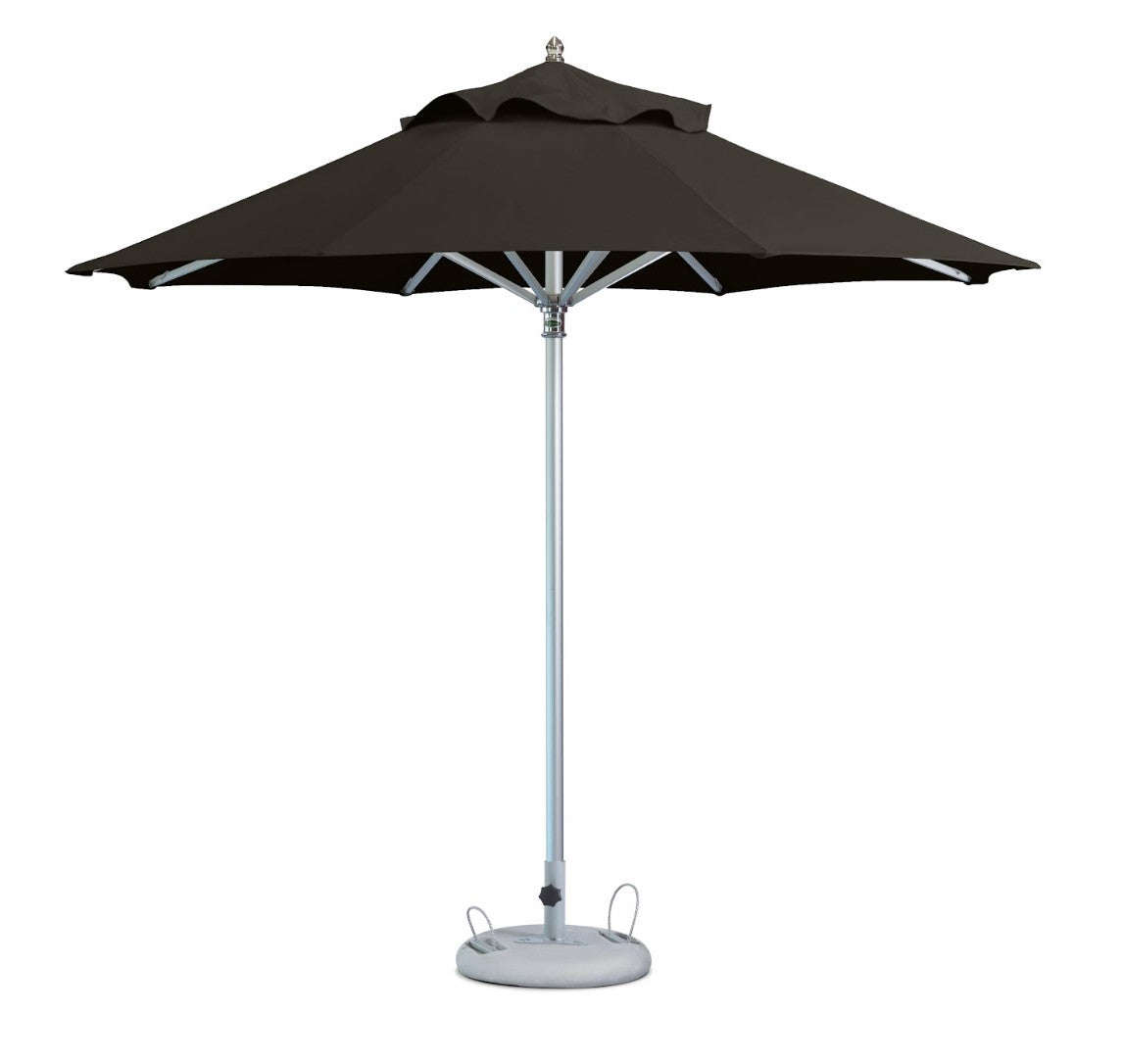 13' Black Polyester Round Market Patio Umbrella