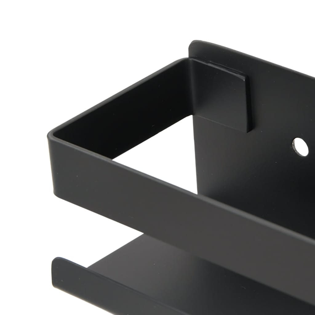 Shower Shelf Matt Black 9.1"x2.6"x2.4" Brushed 304 Stainless Steel