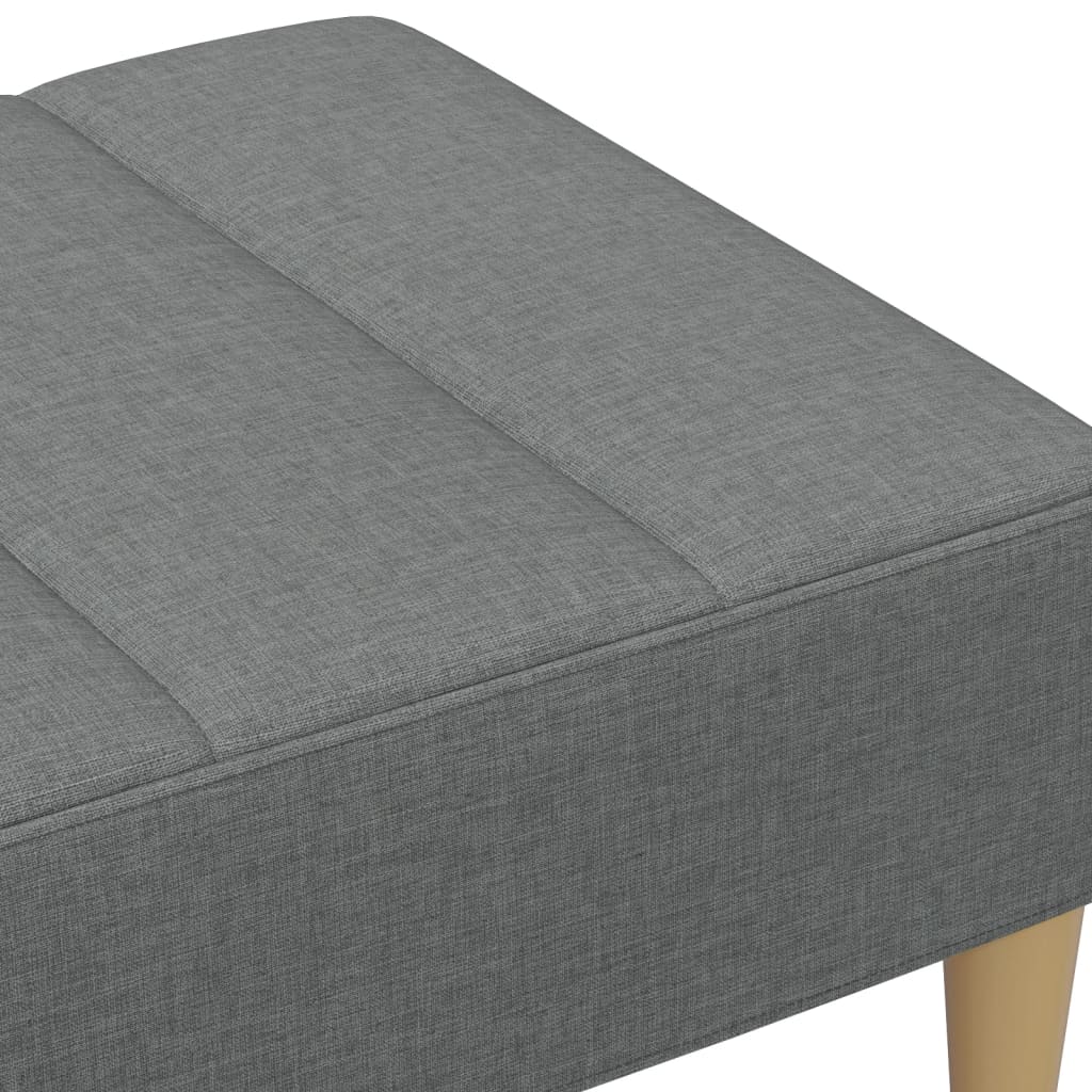 Footstool Dark Gray 30.3"x21.7"x12.2" Fabric