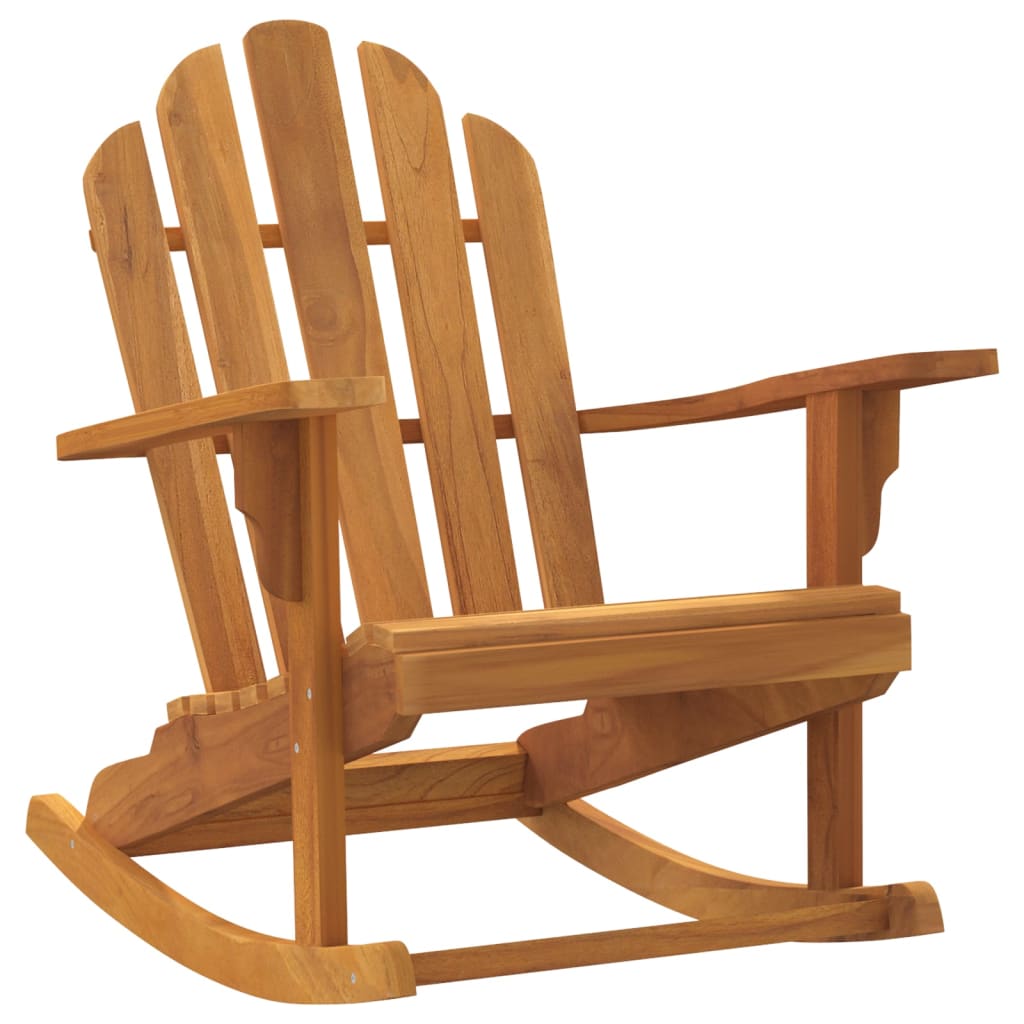 Patio Adirondack Rocking Chairs 2 pcs 31.1"x39.4"x40.6" Solid Wood Teak