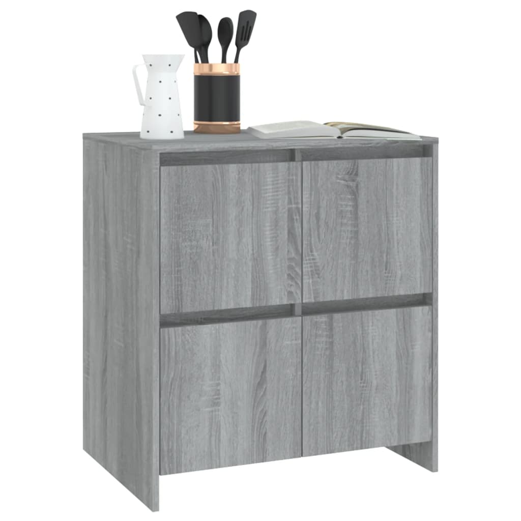 Sideboards 2 pcs Gray Sonoma 27.6"x16.1"x29.5" Engineered Wood