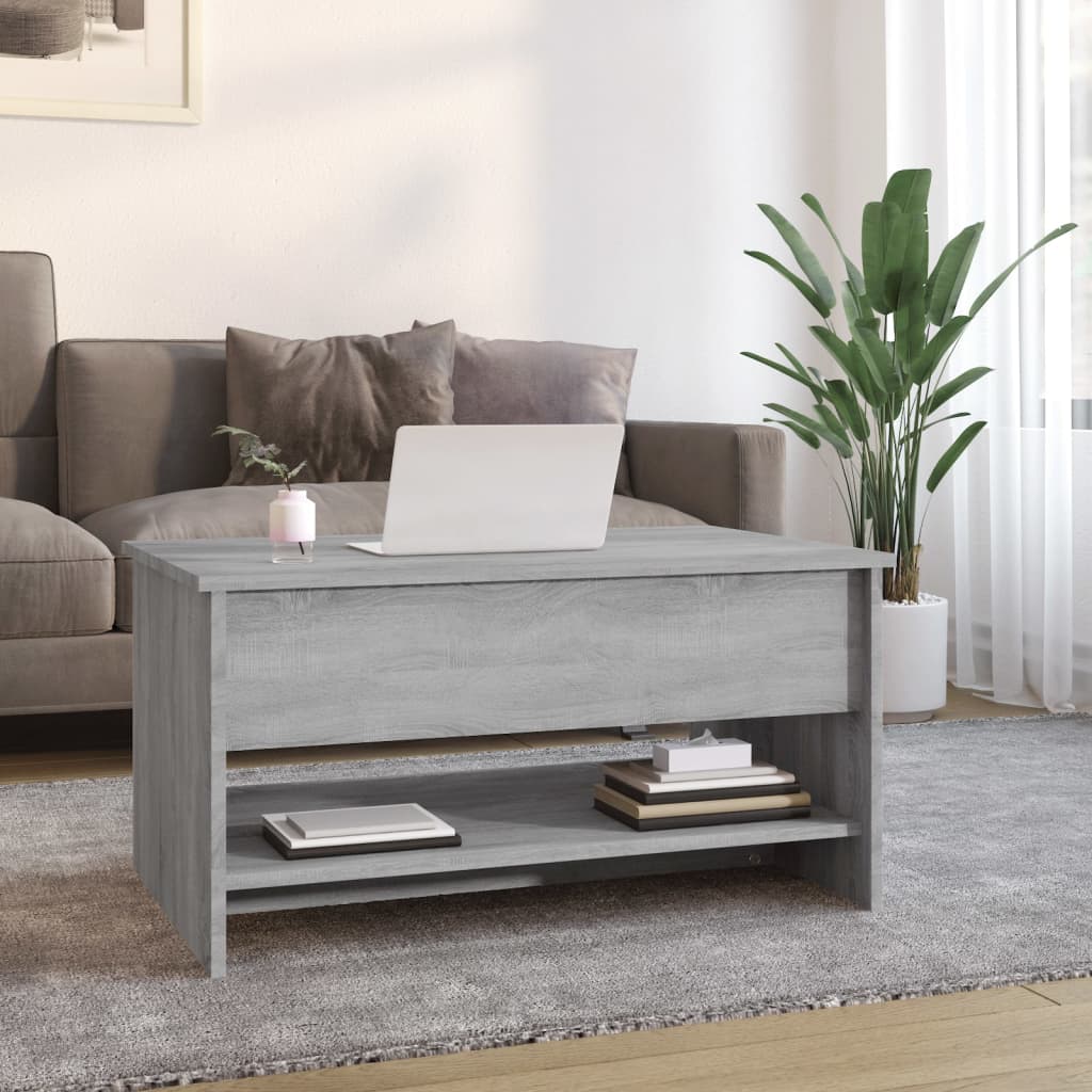 Coffee Table Gray Sonoma 31.5"x19.7"x15.7" Engineered Wood