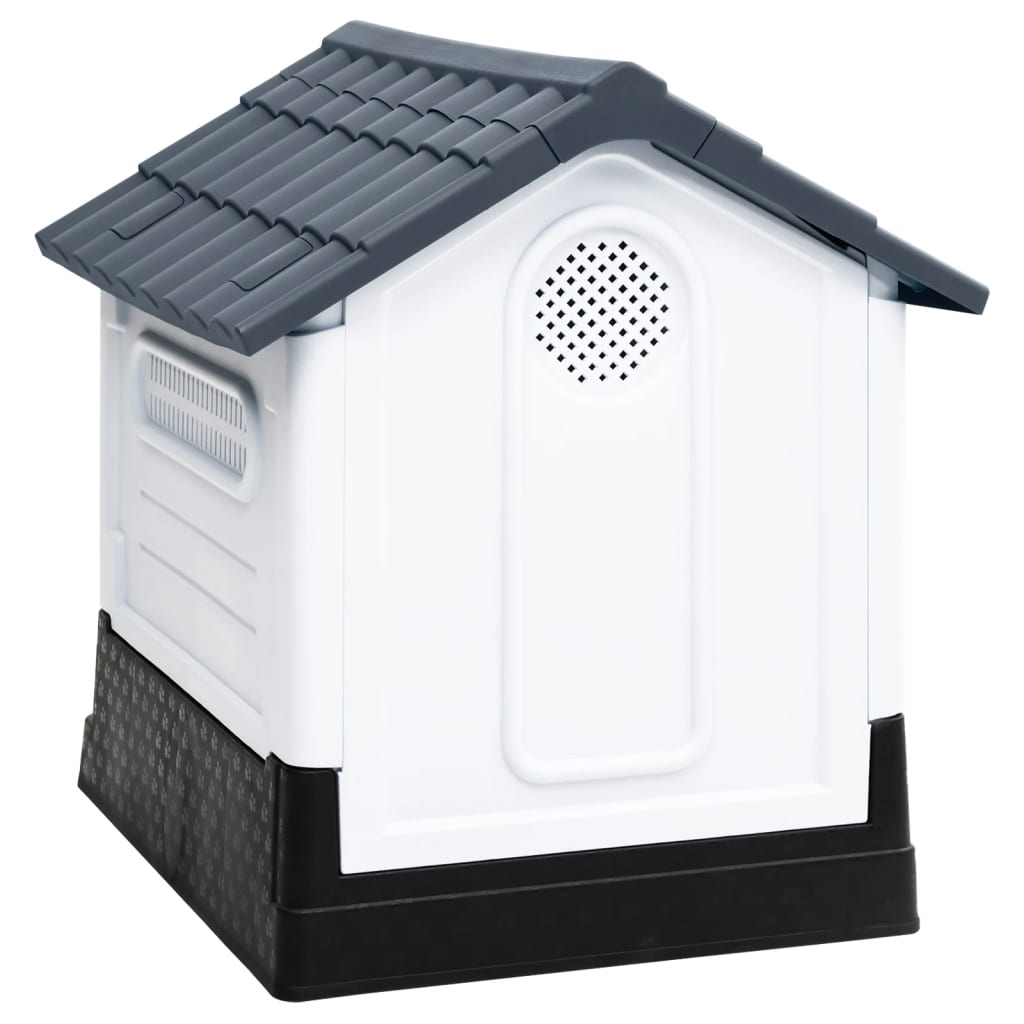 Dog House Gray 22.4"x26.8"x26" Polypropylene