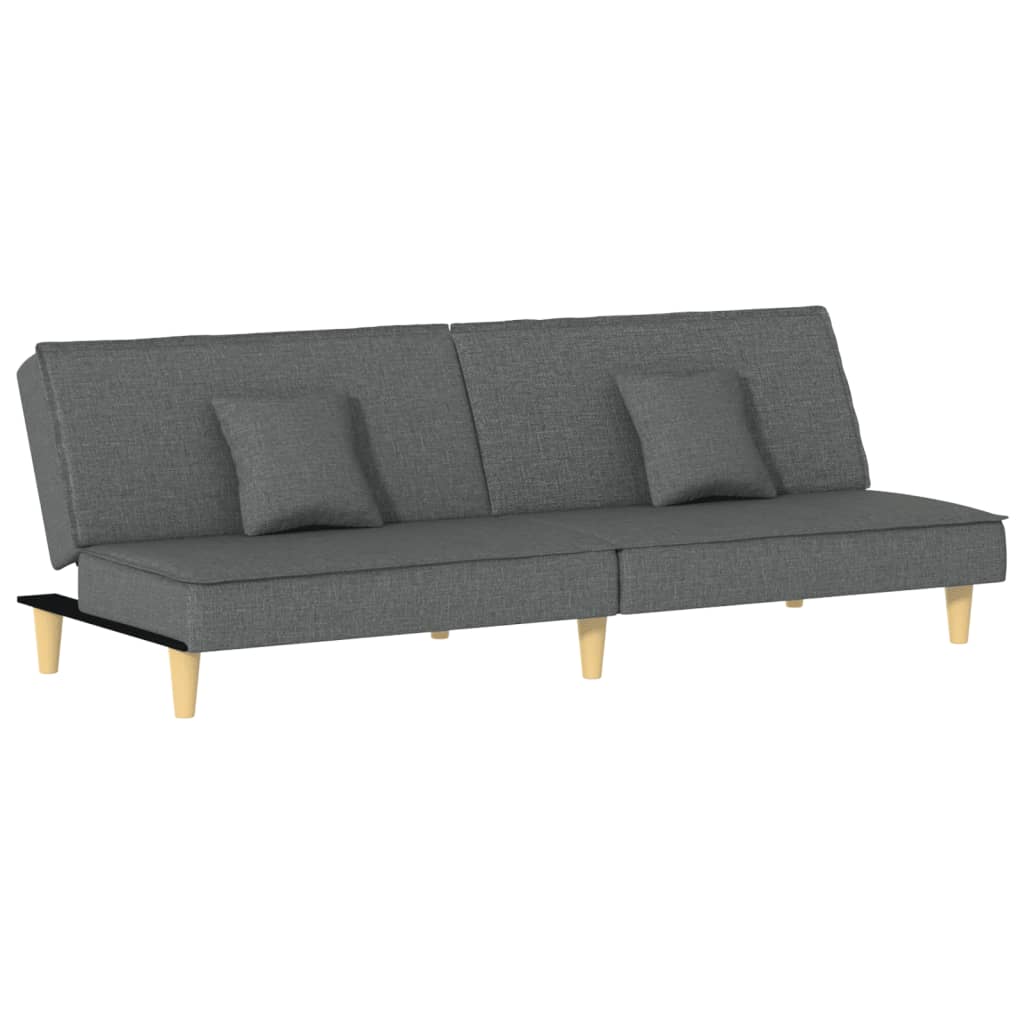 Sofa Bed Dark Gray Fabric