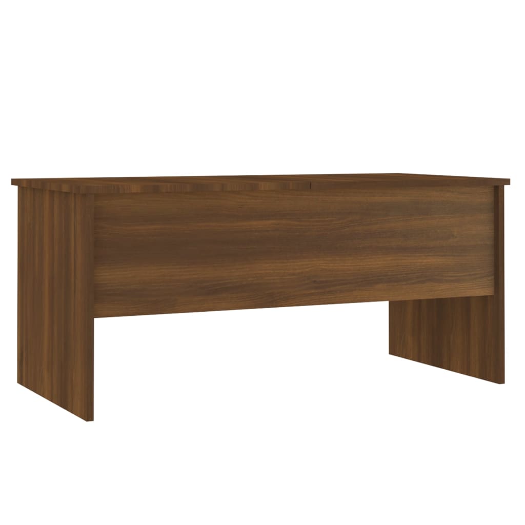 Coffee Table Brown Oak 40.2"x19.9"x18.3" Engineered Wood