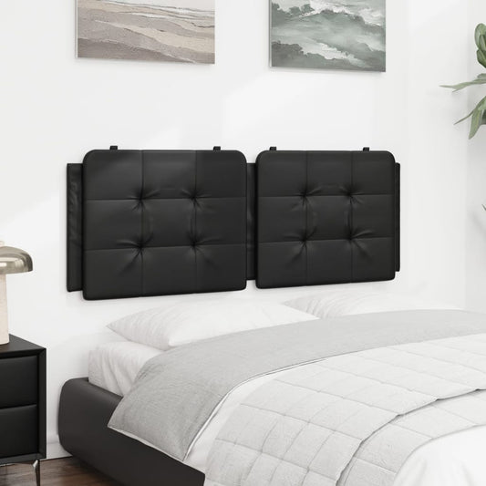 Headboard Cushion Black 53.9" Faux Leather