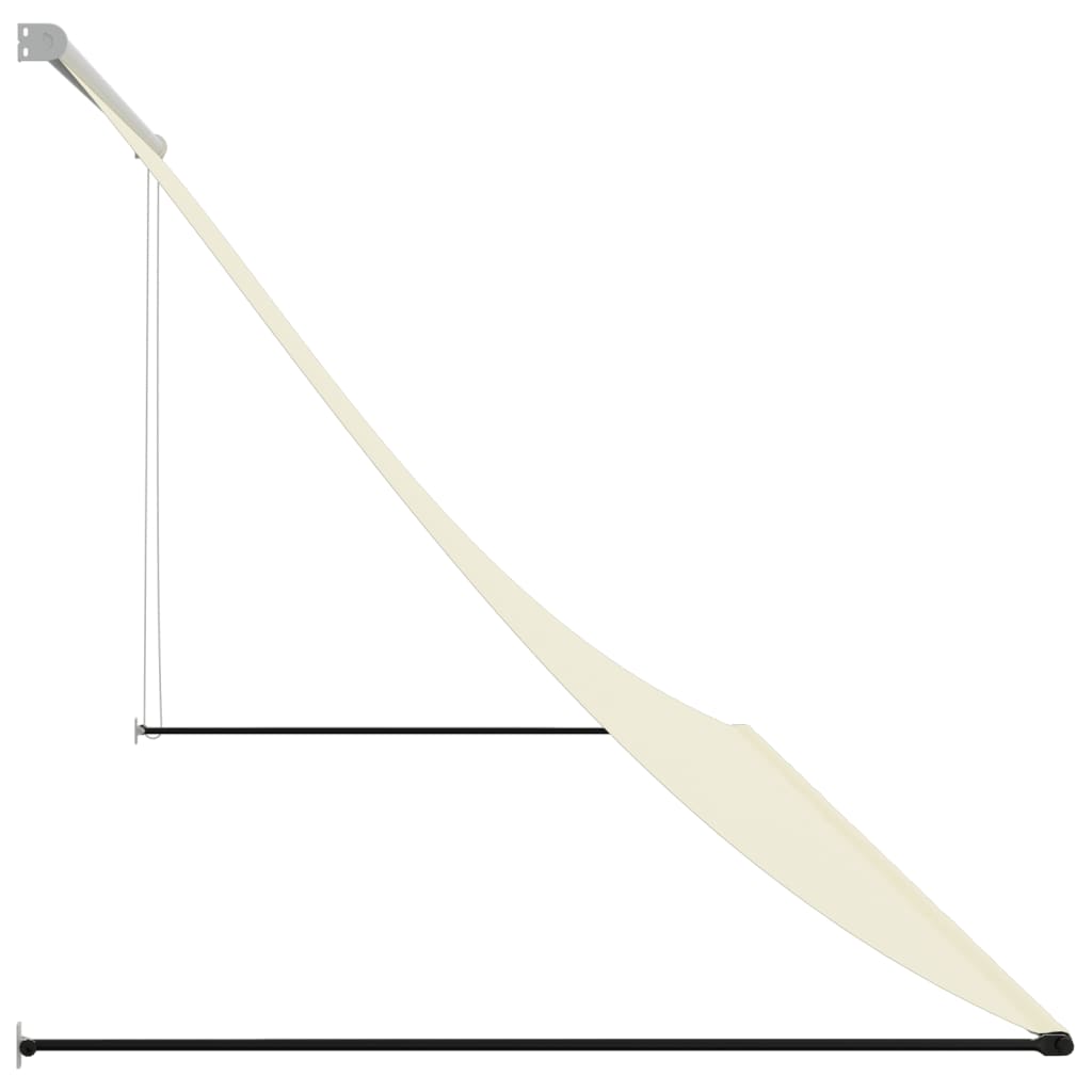 Retractable Awning Cream 118.1"x59.1" Fabric and Steel