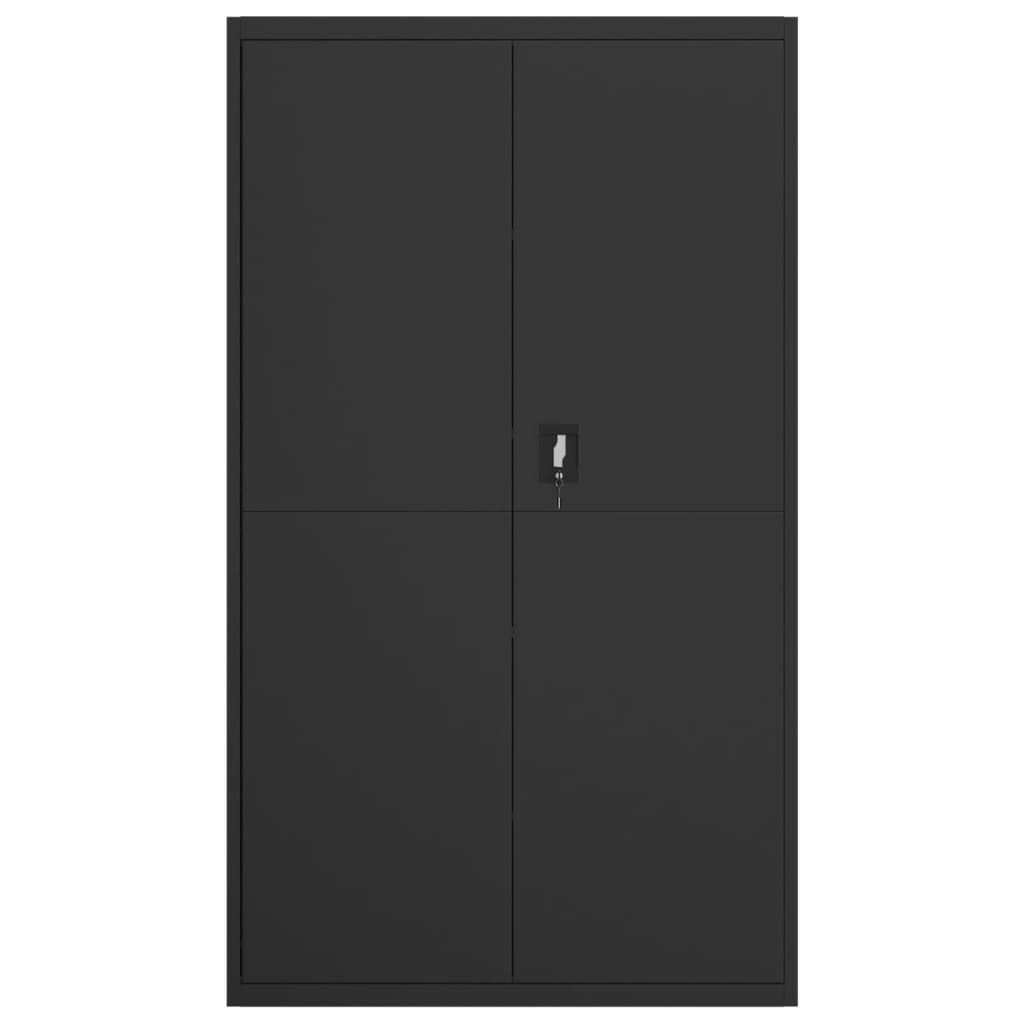 File Cabinet Black 41.3"x15.7"x70.9" Steel