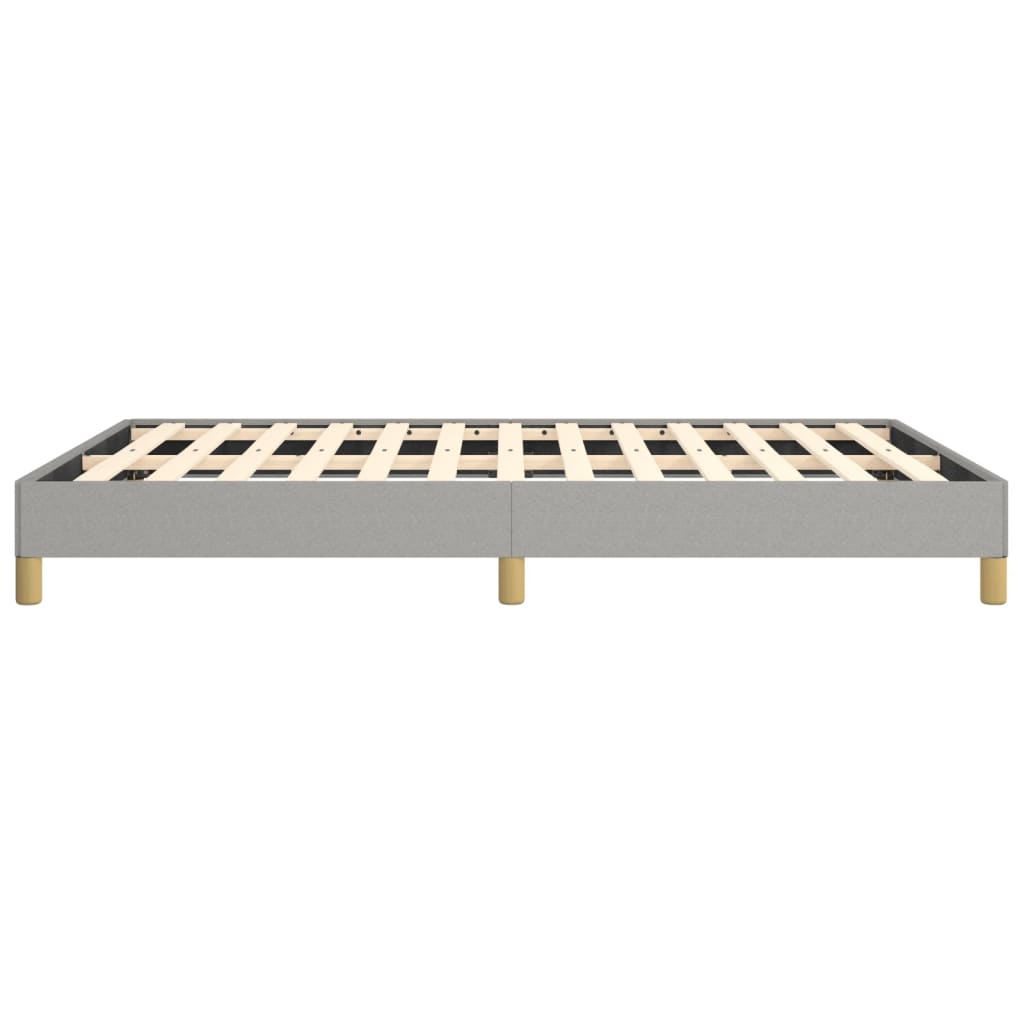 Bed Frame without Mattress Light Gray 53.9"x74.8" Full Fabric