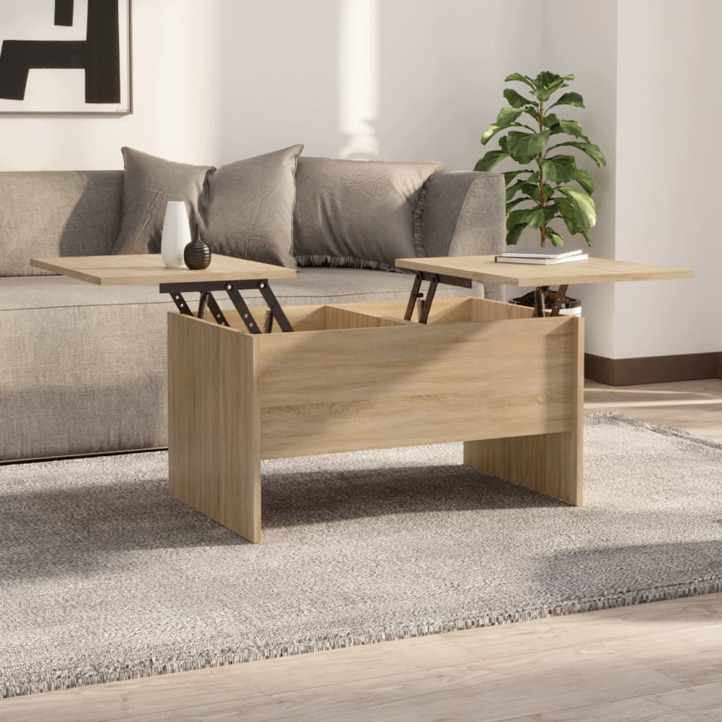 Coffee Table Sonoma Oak 31.5"x19.7"x16.7" Engineered Wood