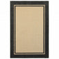 2' X 3' Beige and Black Stain Resistant Indoor Outdoor Area Rug