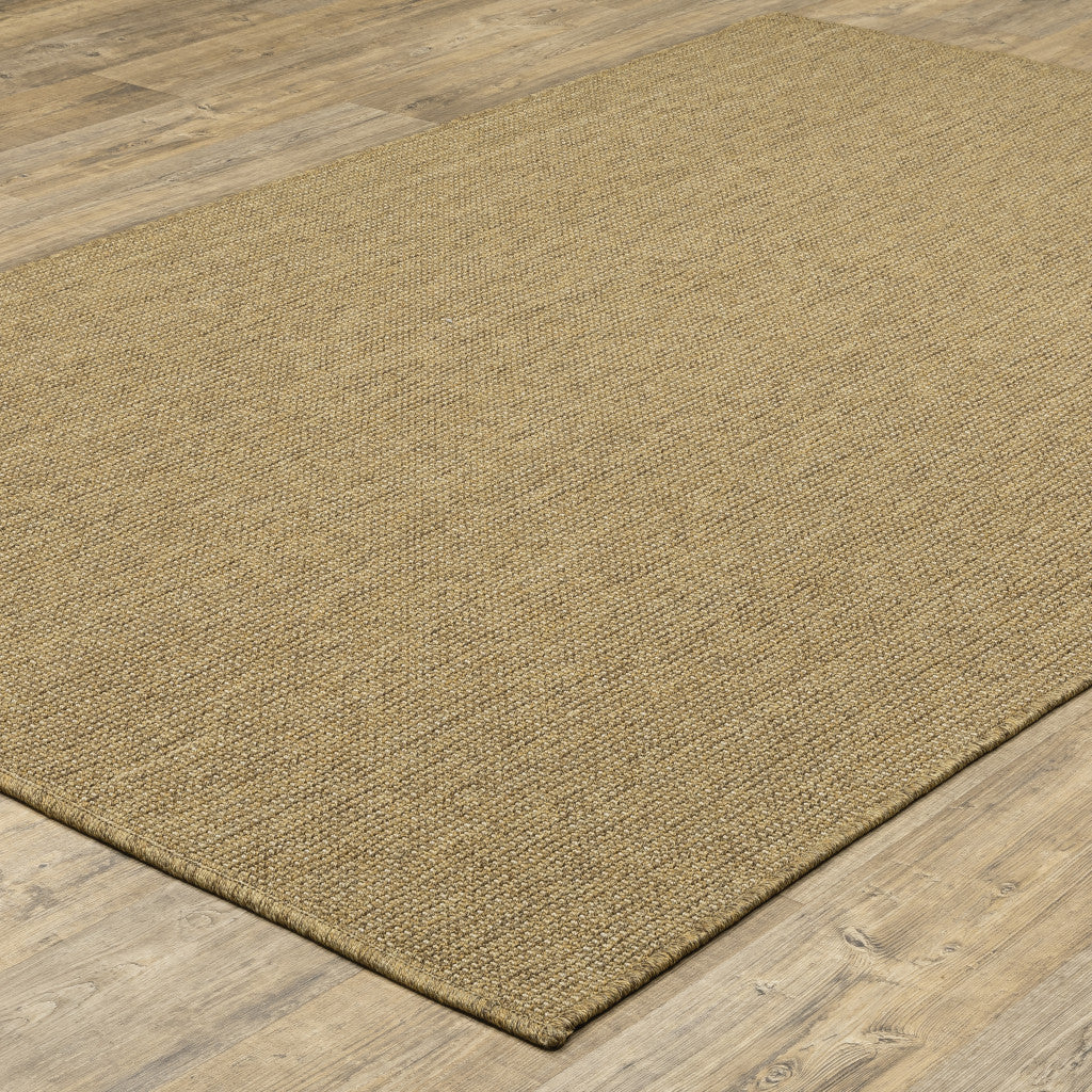 2' X 4' Tan Stain Resistant Indoor Outdoor Area Rug