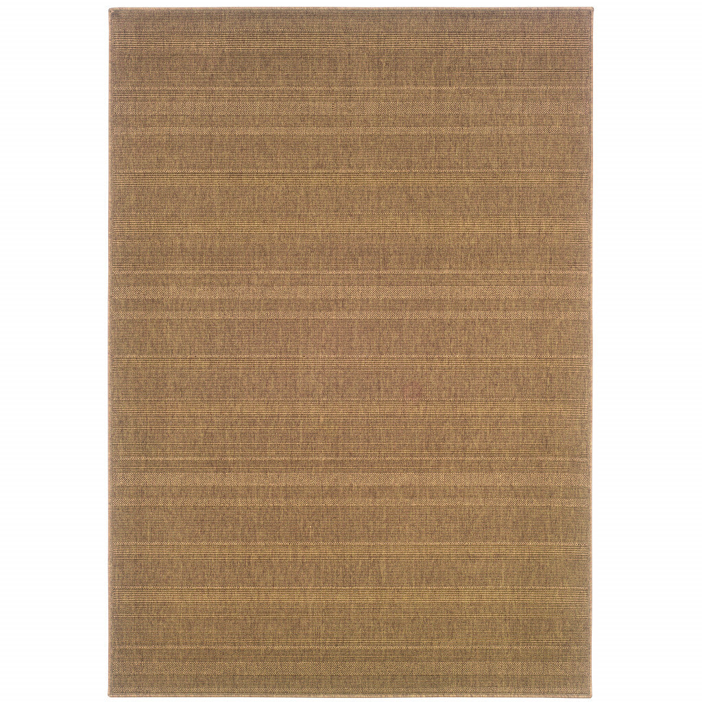 2' X 4' Tan Stain Resistant Indoor Outdoor Area Rug