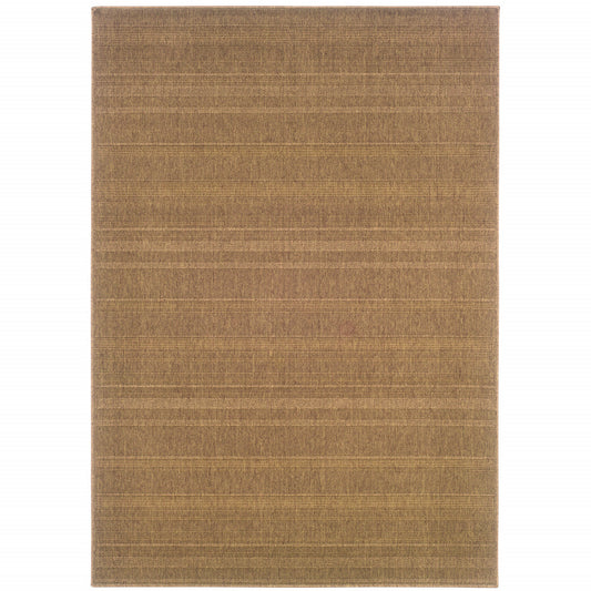 2' X 4' Tan Stain Resistant Indoor Outdoor Area Rug