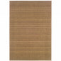 7' X 10' Tan Stain Resistant Indoor Outdoor Area Rug