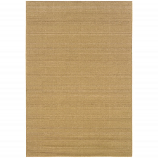 2' X 4' Beige Stain Resistant Indoor Outdoor Area Rug