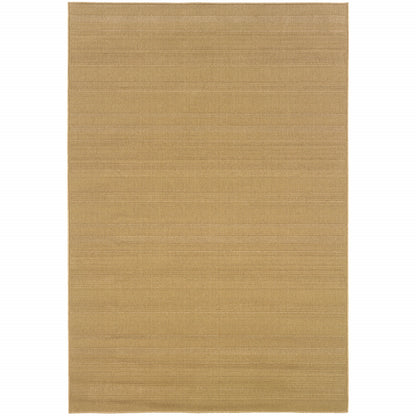 7' X 10' Beige Stain Resistant Indoor Outdoor Area Rug