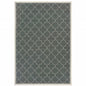 2' X 4' Gray and Ivory Geometric Stain Resistant Indoor Outdoor Area Rug