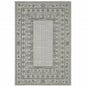 10' X 13' Beige Stain Resistant Indoor Outdoor Area Rug