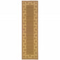 2' X 8' Tan Stain Resistant Indoor Outdoor Area Rug