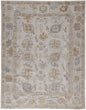 2' X 3' Ivory and Tan Medallion Handmade Distressed Indoor Outdoor Area Rug