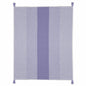 50" X 60" Purple Woven Cotton Striped Throw Blanket with Tassels