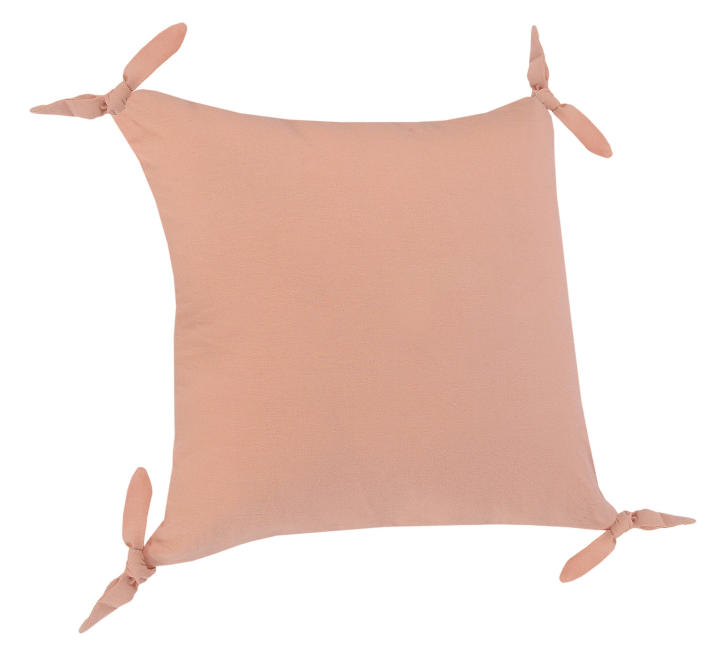 20" X 20" Burnt Orange 100% Cotton Zippered Pillow