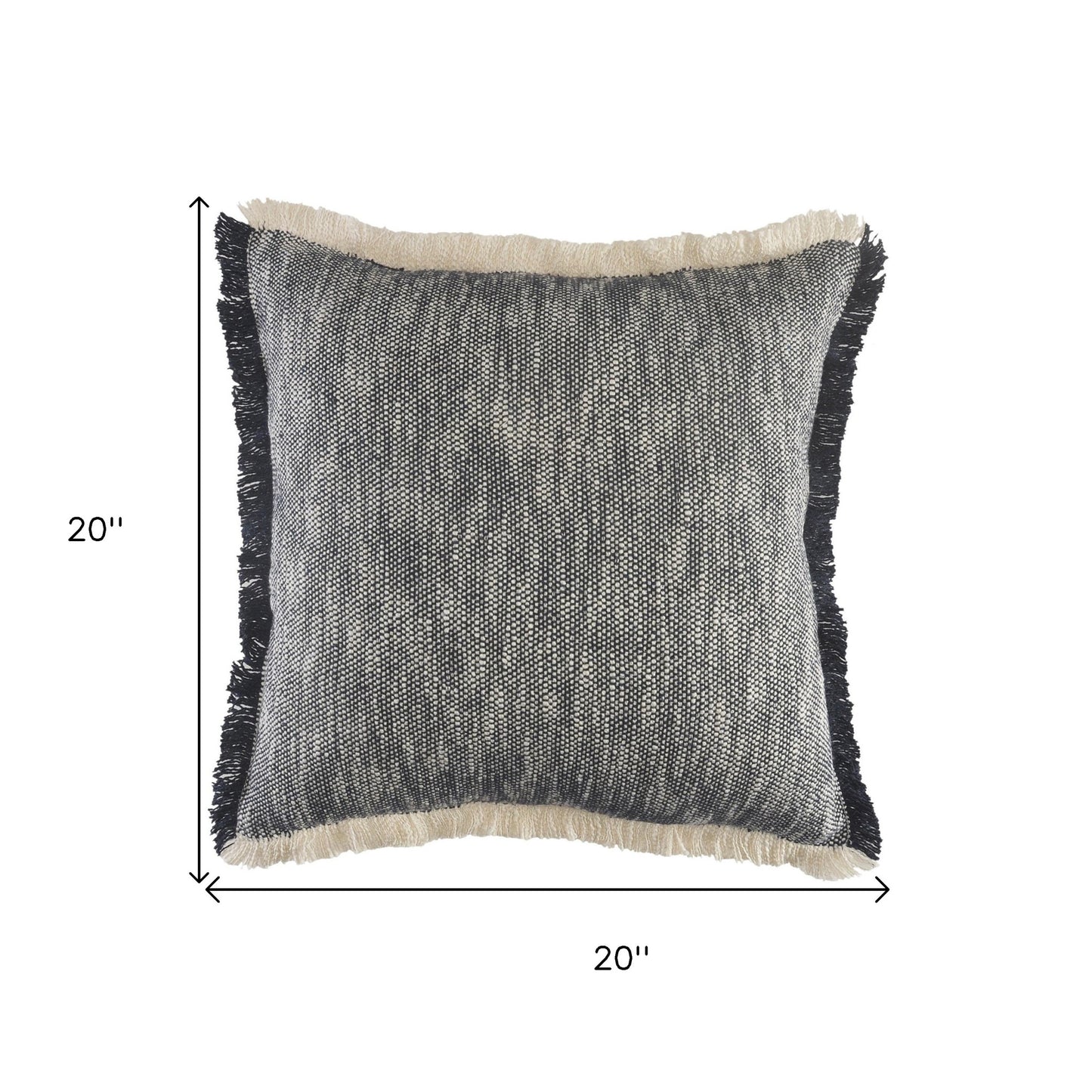 20" X 20" 100% Cotton Zippered Pillow