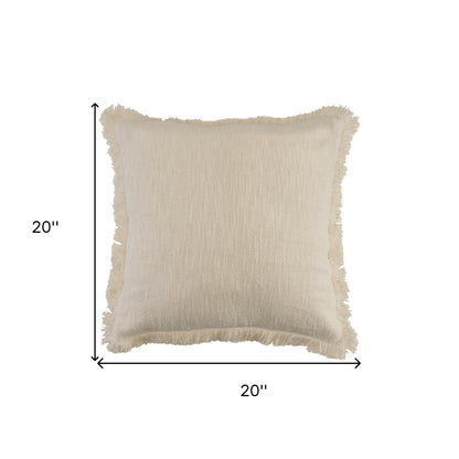 20" X 20" 100% Cotton Zippered Pillow