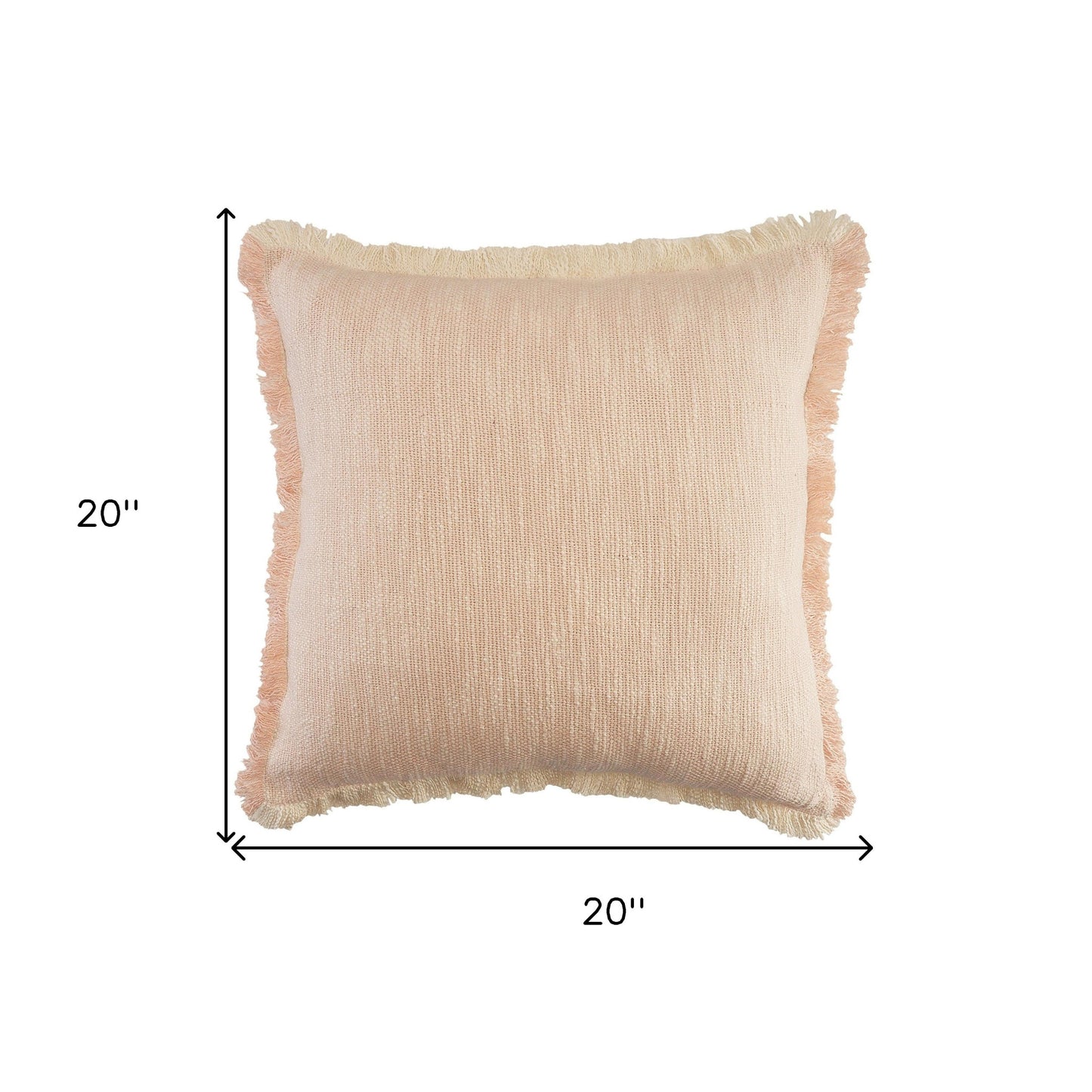 20" X 20" 100% Cotton Zippered Pillow