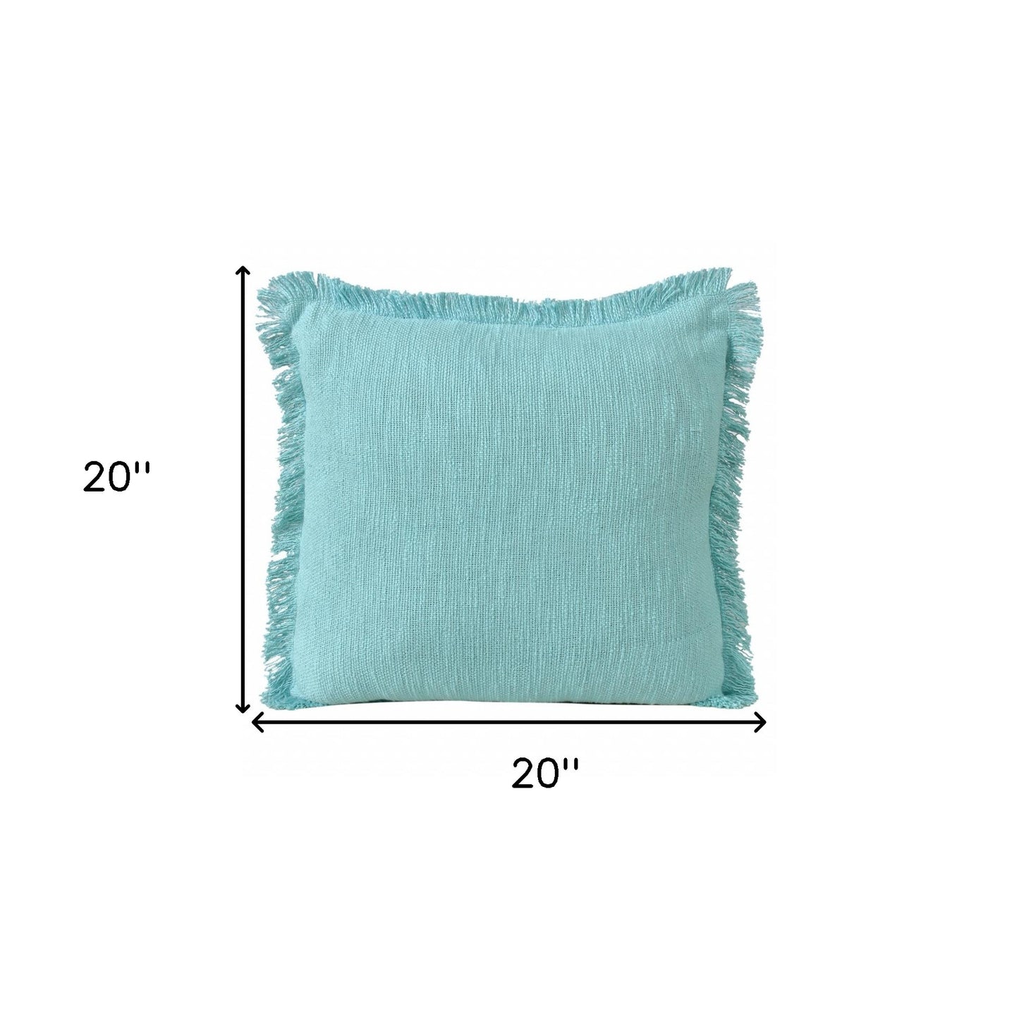 20" X 20" 100% Cotton Zippered Pillow