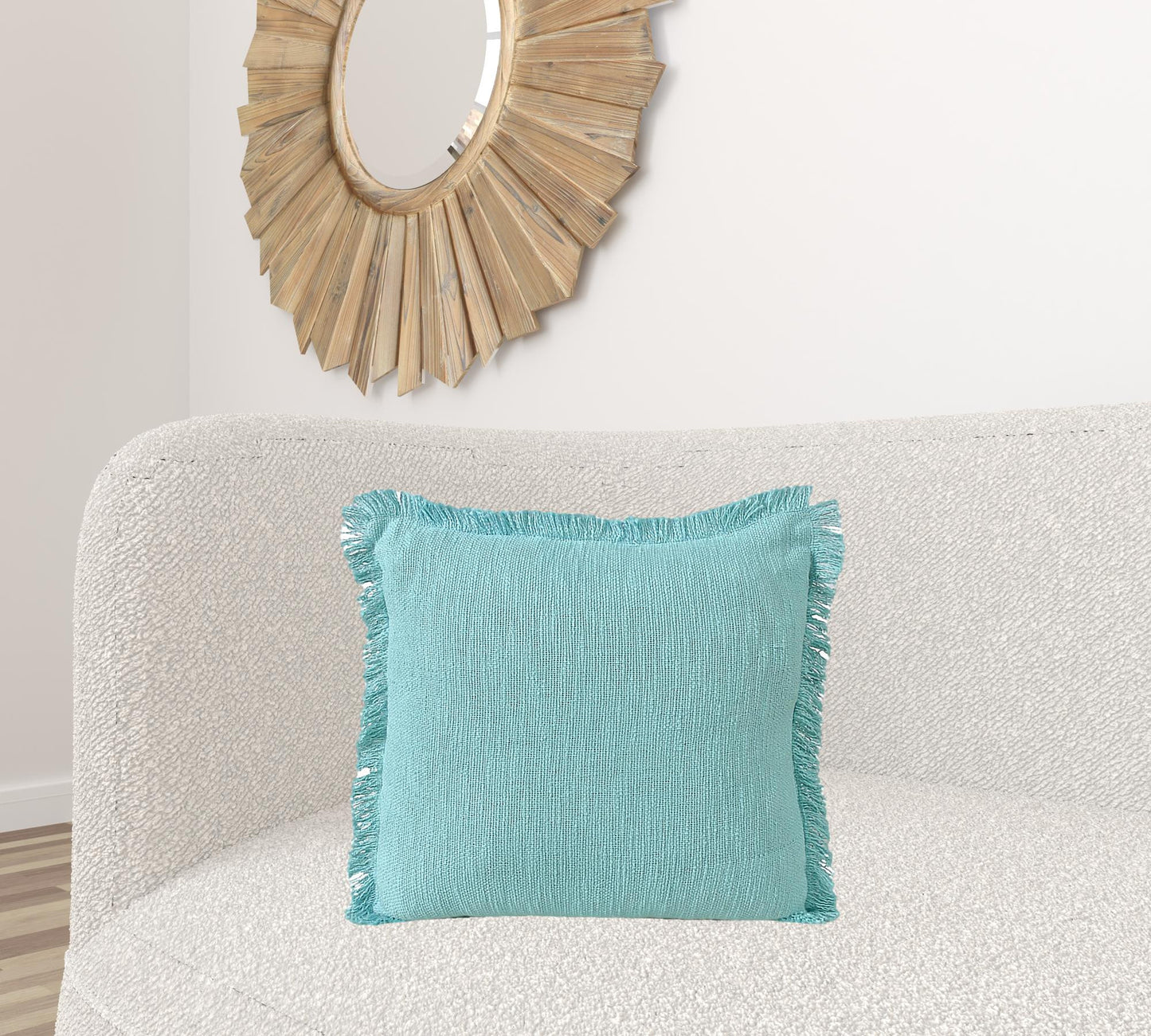 20" X 20" 100% Cotton Zippered Pillow