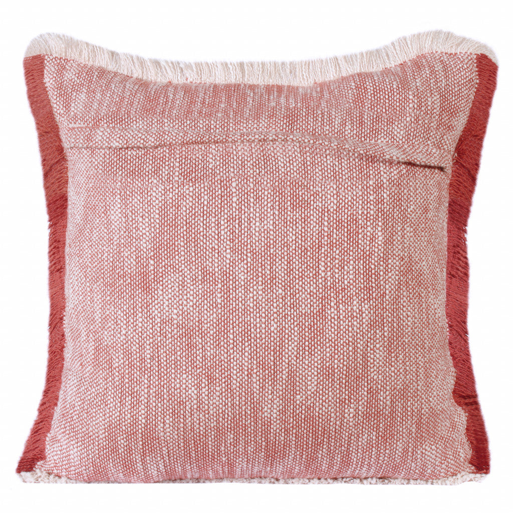 20" X 20" 100% Cotton Zippered Pillow