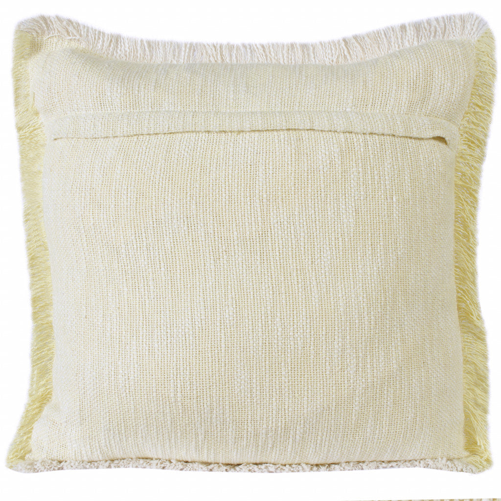 20" X 20" 100% Cotton Zippered Pillow