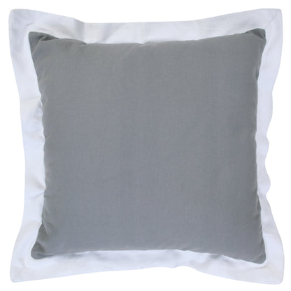 20" X 20" White And Black 100% Cotton Geometric Zippered Pillow