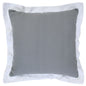 20" X 20" White And Black 100% Cotton Geometric Zippered Pillow