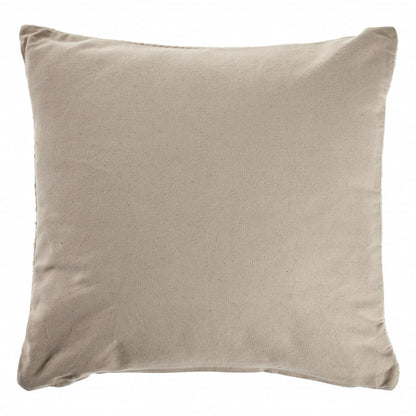 20" X 20" Frost Blue 100% Cotton Zippered Pillow