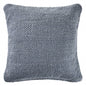 20" X 20" Frost Blue 100% Cotton Zippered Pillow