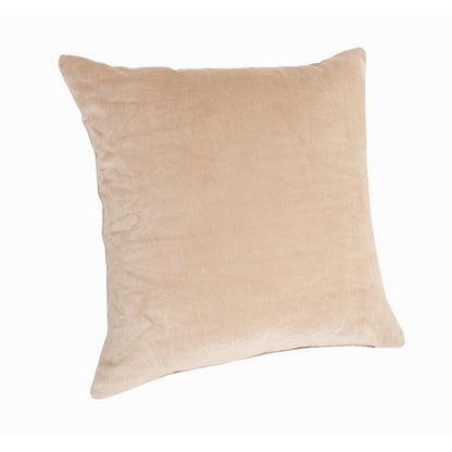 20" X 20" Taupe Cotton Zippered Pillow