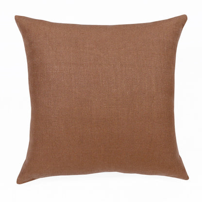 20" X 20" Red Linen Zippered Pillow