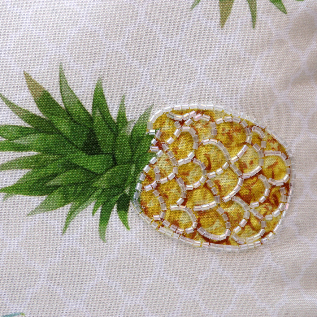 20" X 20" Yellow And Green Polyester Tropical Zippered Pillow