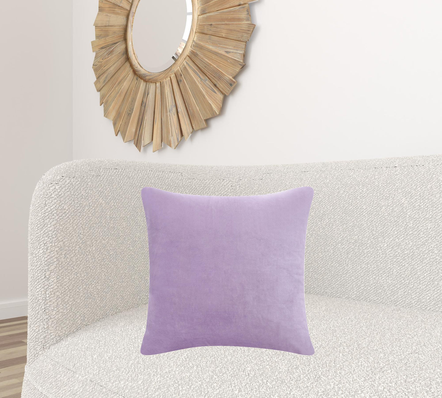 20" X 20" Ivory 100% Cotton Zippered Pillow