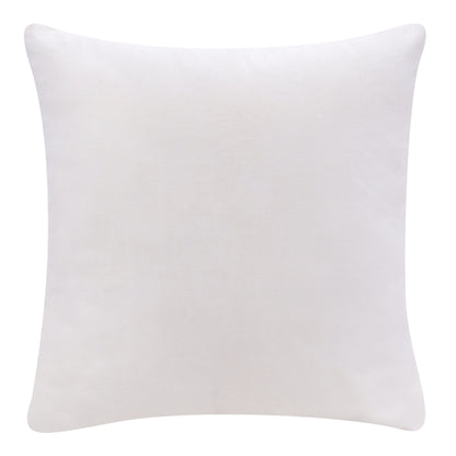 20" X 20" Ivory 100% Cotton Zippered Pillow