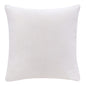 20" X 20" Ivory 100% Cotton Zippered Pillow